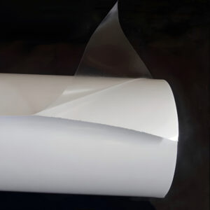 Self Adhesive White Vinyl clear